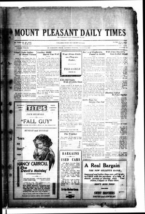Mount Pleasant Daily Times (Mount Pleasant, Tex.), Vol. 12, No. 134, Ed. 1 Saturday, August 23, 1930