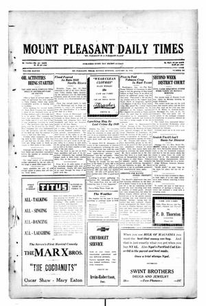 Mount Pleasant Daily Times (Mount Pleasant, Tex.), Vol. 11, No. 264, Ed. 1 Monday, January 13, 1930