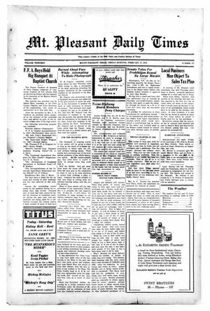 Mt. Pleasant Daily Times (Mount Pleasant, Tex.), Vol. 13, No. 271, Ed. 1 Friday, February 17, 1933