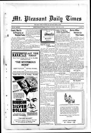 Mt. Pleasant Daily Times (Mount Pleasant, Tex.), Vol. 13, No. 272, Ed. 1 Saturday, February 18, 1933