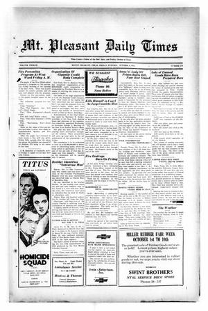 Mt. Pleasant Daily Times (Mount Pleasant, Tex.), Vol. 12, No. 179, Ed. 1 Friday, October 9, 1931