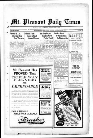 Mt. Pleasant Daily Times (Mount Pleasant, Tex.), Vol. 13, No. 203, Ed. 1 Friday, November 25, 1932