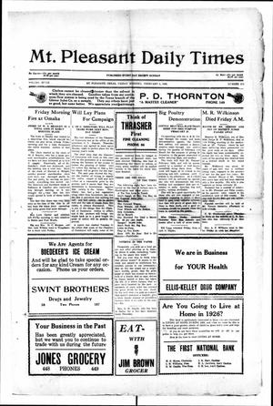 Mt. Pleasant Daily Times (Mount Pleasant, Tex.), Vol. 7, No. 274, Ed. 1 Friday, February 5, 1926