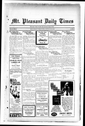 Mt. Pleasant Daily Times (Mount Pleasant, Tex.), Vol. 12, No. 84, Ed. 1 Saturday, June 20, 1931