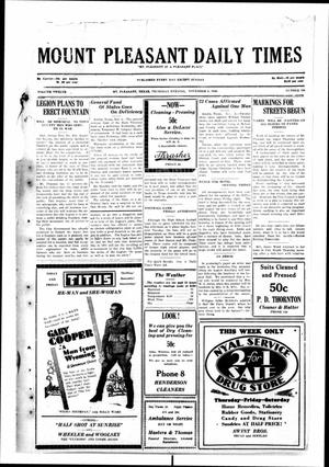 Mount Pleasant Daily Times (Mount Pleasant, Tex.), Vol. 12, No. 196, Ed. 1 Thursday, November 6, 1930