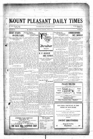 Mount Pleasant Daily Times (Mount Pleasant, Tex.), Vol. 10, No. 100, Ed. 1 Monday, June 11, 1928