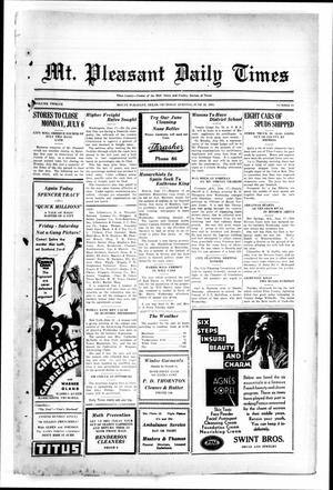 Mt. Pleasant Daily Times (Mount Pleasant, Tex.), Vol. 12, No. 81, Ed. 1 Thursday, June 18, 1931