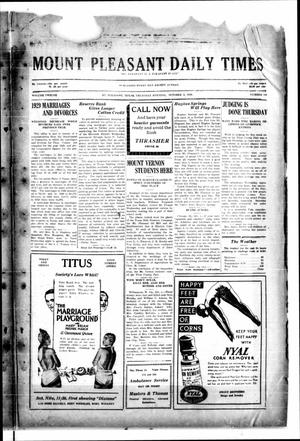 Mount Pleasant Daily Times (Mount Pleasant, Tex.), Vol. 12, No. 166, Ed. 1 Thursday, October 2, 1930