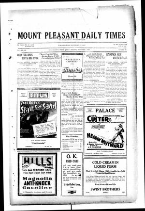 Mount Pleasant Daily Times (Mount Pleasant, Tex.), Vol. 10, No. 202, Ed. 1 Friday, November 1, 1929