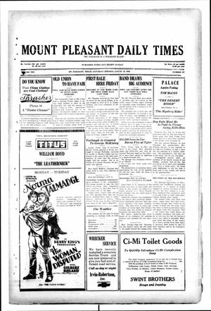 Mount Pleasant Daily Times (Mount Pleasant, Tex.), Vol. 10, No. 131, Ed. 1 Saturday, August 10, 1929