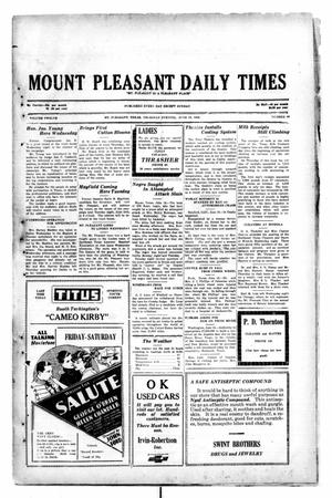 Mount Pleasant Daily Times (Mount Pleasant, Tex.), Vol. 12, No. 80, Ed. 1 Thursday, June 19, 1930