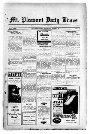 Mt. Pleasant Daily Times (Mount Pleasant, Tex.), Vol. 12, No. 196, Ed. 1 Friday, October 30, 1931