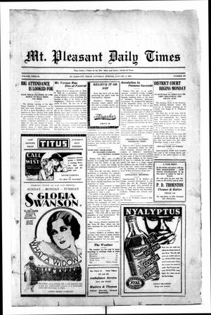 Mt. Pleasant Daily Times (Mount Pleasant, Tex.), Vol. 12, No. 139, Ed. 1 Saturday, January 3, 1931