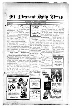 Mt. Pleasant Daily Times (Mount Pleasant, Tex.), Vol. 12, No. 66, Ed. 1 Monday, June 1, 1931