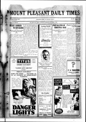 Mount Pleasant Daily Times (Mount Pleasant, Tex.), Vol. 12, No. 218, Ed. 1 Thursday, December 4, 1930