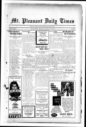 Mt. Pleasant Daily Times (Mount Pleasant, Tex.), Vol. 12, No. 76, Ed. 1 Friday, June 12, 1931
