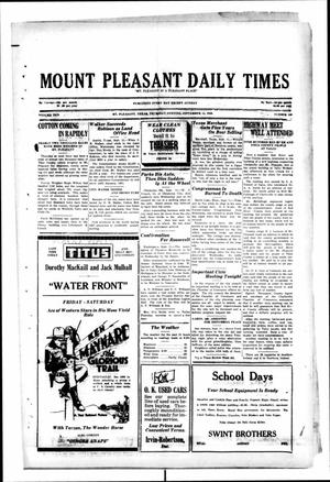 Mount Pleasant Daily Times (Mount Pleasant, Tex.), Vol. 10, No. 159, Ed. 1 Thursday, September 12, 1929