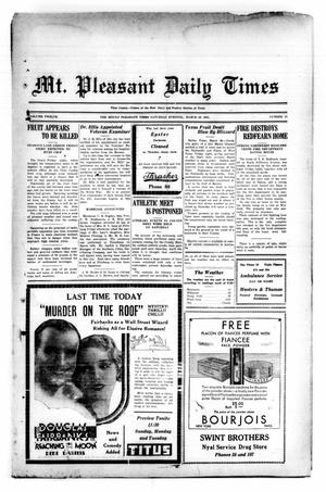 Mt. Pleasant Daily Times (Mount Pleasant, Tex.), Vol. 12, No. 11, Ed. 1 Saturday, March 28, 1931