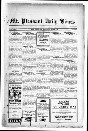 Mt. Pleasant Daily Times (Mount Pleasant, Tex.), Vol. 12, No. 235, Ed. 1 Friday, December 18, 1931