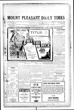 Mount Pleasant Daily Times (Mount Pleasant, Tex.), Vol. 12, No. 71, Ed. 1 Saturday, June 7, 1930