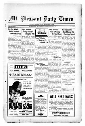 Mt. Pleasant Daily Times (Mount Pleasant, Tex.), Vol. 12, No. 263, Ed. 1 Thursday, January 21, 1932