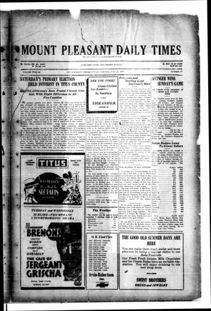 Mount Pleasant Daily Times (Mount Pleasant, Tex.), Vol. 12, No. 111, Ed. 1 Monday, July 28, 1930