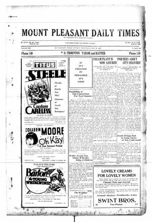 Mount Pleasant Daily Times (Mount Pleasant, Tex.), Vol. 10, No. 296, Ed. 1 Saturday, January 26, 1929