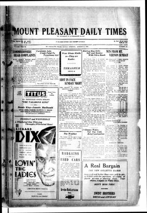 Mount Pleasant Daily Times (Mount Pleasant, Tex.), Vol. 12, No. 123, Ed. 1 Monday, August 11, 1930