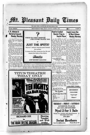 Mt. Pleasant Daily Times (Mount Pleasant, Tex.), Vol. 13, No. 159, Ed. 1 Monday, October 3, 1932