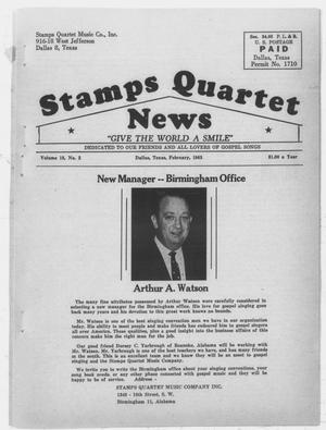 Stamps Quartet News (Dallas, Tex.), Vol. 18, No. 2, Ed. 1 Friday, February 1, 1963