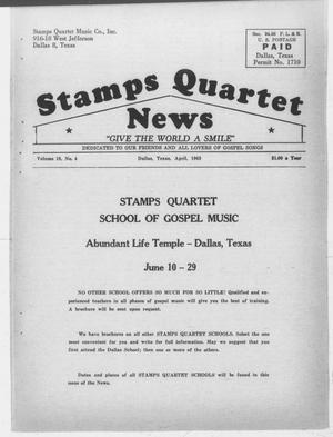 Stamps Quartet News (Dallas, Tex.), Vol. 18, No. 4, Ed. 1 Monday, April 1, 1963