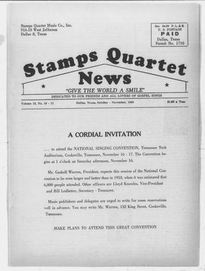 Stamps Quartet News (Dallas, Tex.), Vol. 18, No. 10, Ed. 1 Tuesday, October 1, 1963