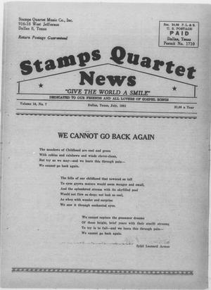 Stamps Quartet News (Dallas, Tex.), Vol. 16, No. 7, Ed. 1 Saturday, July 1, 1961