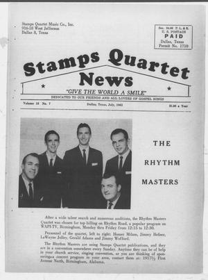 Primary view of object titled 'Stamps Quartet News (Dallas, Tex.), Vol. 18, No. 7, Ed. 1 Monday, July 1, 1963'.