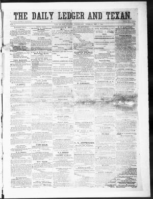 Primary view of object titled 'The Daily Ledger and Texan (San Antonio, Tex.), Vol. 1, No. 343, Ed. 1, Wednesday, December 5, 1860'.