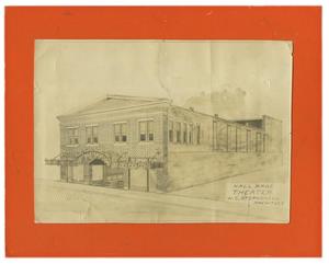 Primary view of object titled 'Rialto Theater Drawing'.