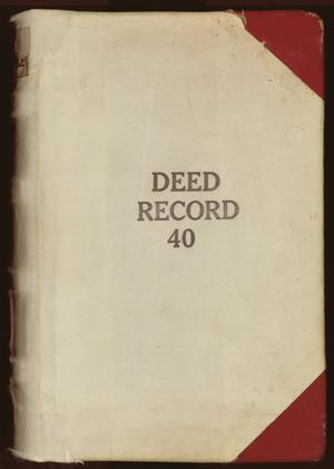 Primary view of object titled 'Travis County Deed Records: Deed Record 40'.