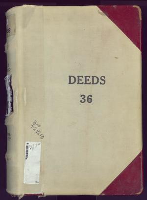 Primary view of object titled 'Travis County Deed Records: Deed Record 36'.