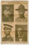 Thumbnail image of item number 1 in: '[Newspaper Clipping of Four National Guard Captains]'.