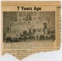 Clipping: [Newspaper Clipping with a Photograph of a 1921 First Grade Class]