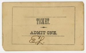 [One Admissions Ticket]