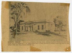 [Newspaper Clipping: Rayburn Library]