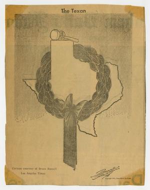 Primary view of object titled '[Newspaper Clipping: The Texan]'.