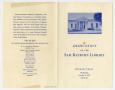 Thumbnail image of item number 3 in: 'Dedication of the Sam Rayburn Library, Bonham, Texas, Wednesday October 9, 1957, 2:30 P.M.'.