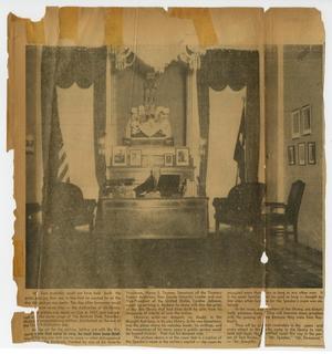 [Newspaper Clipping discussing the opening of the Sam Rayburn Library]