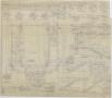 Thumbnail image of item number 2 in: 'High School Gymnasium, Ozona, Texas: First Floor Framing Plan'.