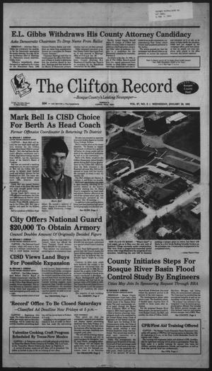 The Clifton Record (Clifton, Tex.), Vol. 97, No. 5, Ed. 1 Wednesday, January 29, 1992