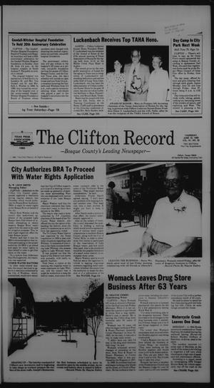 The Clifton Record (Clifton, Tex.), Vol. 91, No. 25, Ed. 1 Thursday, June 19, 1986