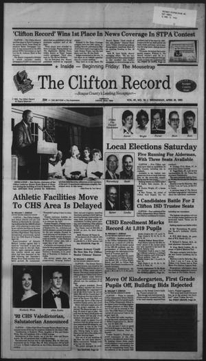 The Clifton Record (Clifton, Tex.), Vol. 97, No. 18, Ed. 1 Wednesday, April 29, 1992