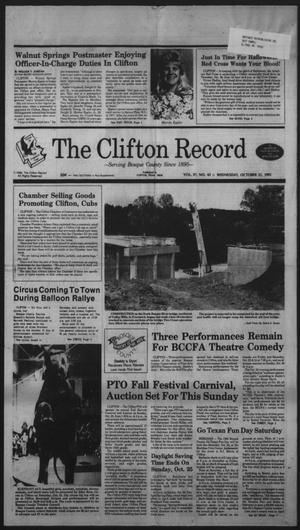 The Clifton Record (Clifton, Tex.), Vol. 97, No. 43, Ed. 1 Wednesday, October 21, 1992